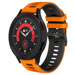 20mm ツートーンシリコーンウォッチバンド、Samsung Galaxy Watch 5 40mm用、Samsung Galaxy Watch 5 44mm用
