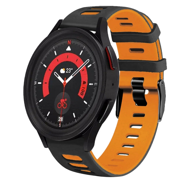20mm ツートーンシリコーンウォッチバンド、Samsung Galaxy Watch 5 40mm用、Samsung Galaxy Watch 5 44mm用