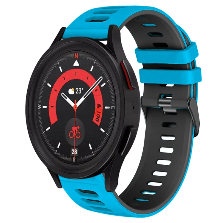 20mm ツートーンシリコーンウォッチバンド、Samsung Galaxy Watch 5 40mm用、Samsung Galaxy Watch 5 44mm用