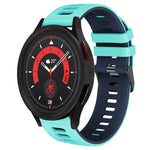 20mm ツートーンシリコーンウォッチバンド、Samsung Galaxy Watch 5 40mm用、Samsung Galaxy Watch 5 44mm用
