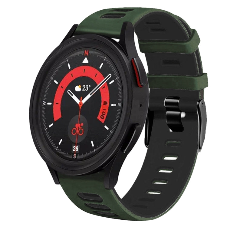 20mm ツートーンシリコーンウォッチバンド、Samsung Galaxy Watch 5 40mm用、Samsung Galaxy Watch 5 44mm用