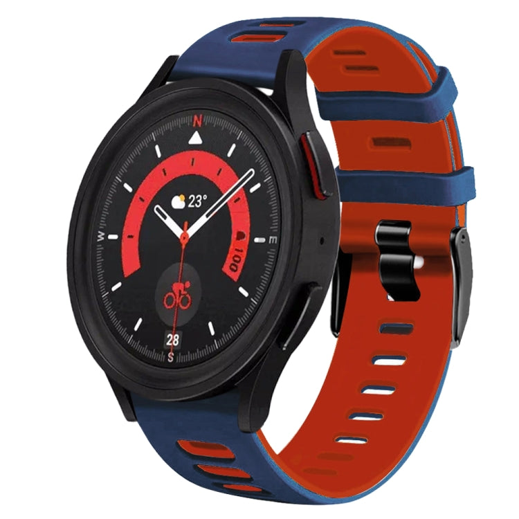 20mm ツートーンシリコーンウォッチバンド、Samsung Galaxy Watch 5 40mm用、Samsung Galaxy Watch 5 44mm用