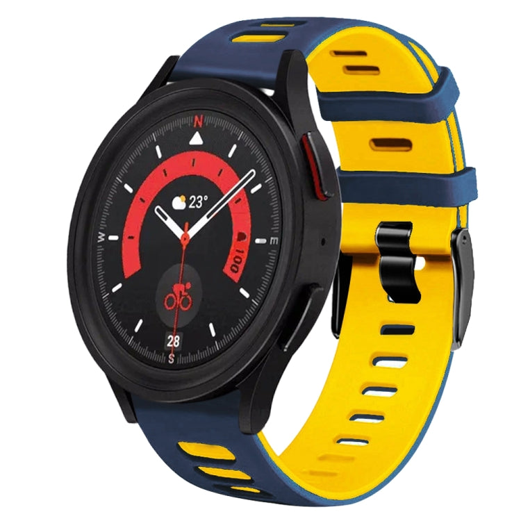 20mm ツートーンシリコーンウォッチバンド、Samsung Galaxy Watch 5 40mm用、Samsung Galaxy Watch 5 44mm用