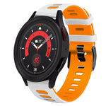 20mm ツートーンシリコーンウォッチバンド、Samsung Galaxy Watch 5 40mm用、Samsung Galaxy Watch 5 44mm用