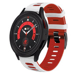 20mm ツートーンシリコーンウォッチバンド、Samsung Galaxy Watch 5 40mm用、Samsung Galaxy Watch 5 44mm用