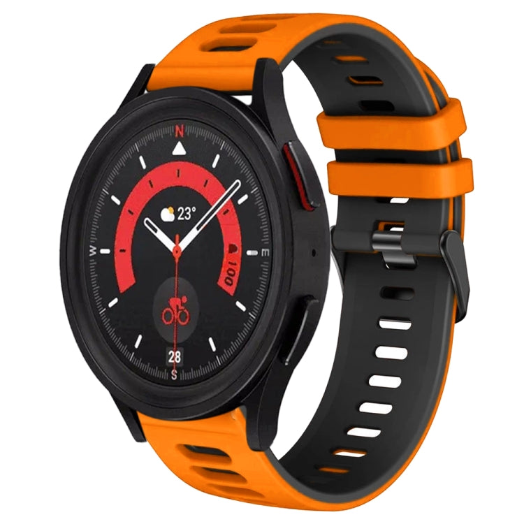 20mm ツートーンシリコーンウォッチバンド、Samsung Galaxy Watch 5 40mm用、Samsung Galaxy Watch 5 44mm用