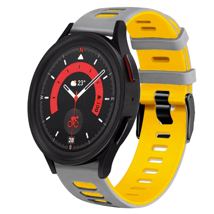 20mm ツートーンシリコーンウォッチバンド、Samsung Galaxy Watch 5 40mm用、Samsung Galaxy Watch 5 44mm用