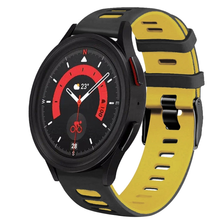 20mm ツートーンシリコーンウォッチバンド、Samsung Galaxy Watch 5 40mm用、Samsung Galaxy Watch 5 44mm用