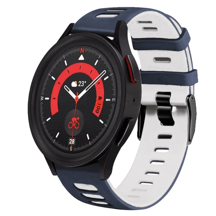 20mm ツートーンシリコーンウォッチバンド、Samsung Galaxy Watch 5 40mm用、Samsung Galaxy Watch 5 44mm用