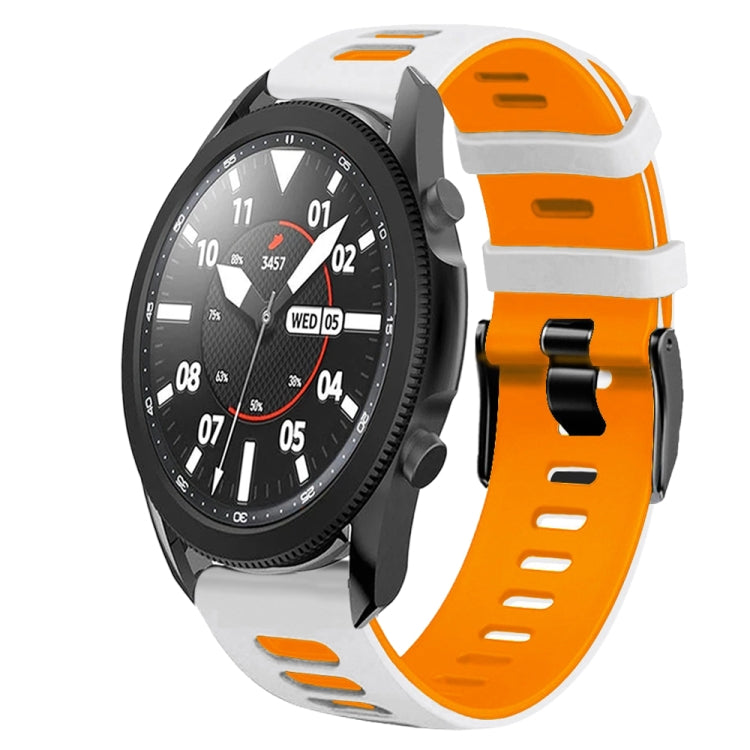 20mm ツートーンシリコーンウォッチバンド、Samsung Galaxy Watch 5 Pro 45mm用、Samsung Galaxy Watch 4 40mm用
