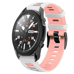 20mm ツートーンシリコーンウォッチバンド、Samsung Galaxy Watch 5 Pro 45mm用、Samsung Galaxy Watch 4 40mm用