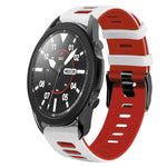 20mm ツートーンシリコーンウォッチバンド、Samsung Galaxy Watch 5 Pro 45mm用、Samsung Galaxy Watch 4 40mm用