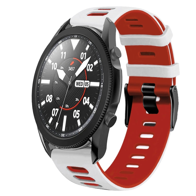 20mm ツートーンシリコーンウォッチバンド、Samsung Galaxy Watch 5 Pro 45mm用、Samsung Galaxy Watch 4 40mm用