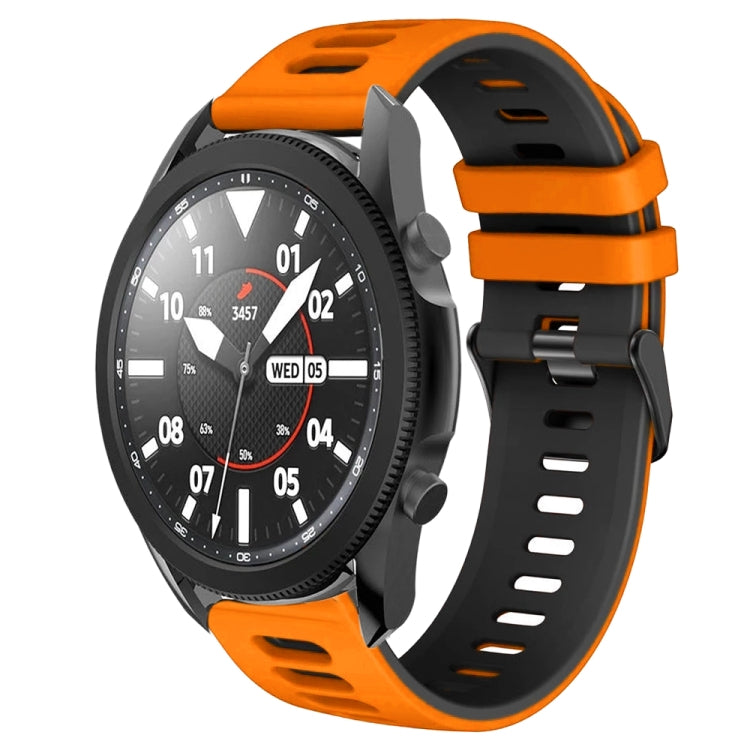 20mm ツートーンシリコーンウォッチバンド、Samsung Galaxy Watch 5 Pro 45mm用、Samsung Galaxy Watch 4 40mm用