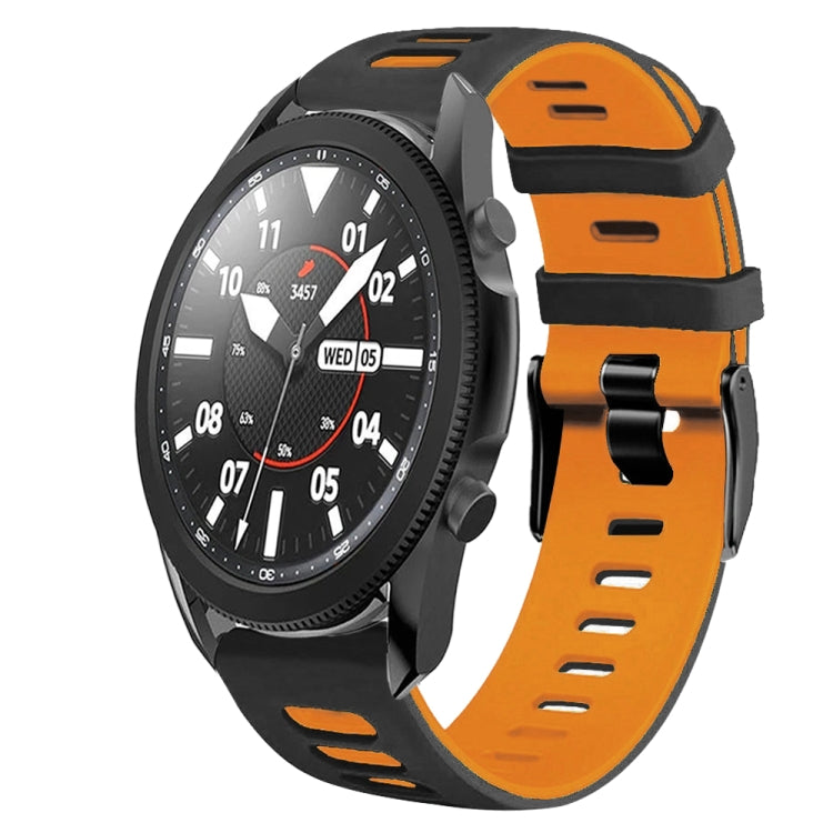 20mm ツートーンシリコーンウォッチバンド、Samsung Galaxy Watch 5 Pro 45mm用、Samsung Galaxy Watch 4 40mm用