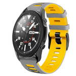 20mm ツートーンシリコーンウォッチバンド、Samsung Galaxy Watch 5 Pro 45mm用、Samsung Galaxy Watch 4 40mm用