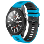 20mm ツートーンシリコーンウォッチバンド、Samsung Galaxy Watch 5 Pro 45mm用、Samsung Galaxy Watch 4 40mm用