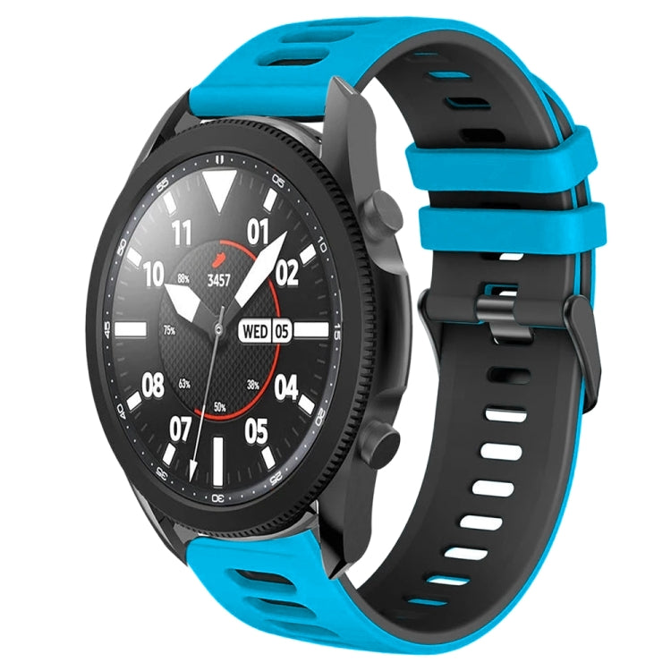 20mm ツートーンシリコーンウォッチバンド、Samsung Galaxy Watch 5 Pro 45mm用、Samsung Galaxy Watch 4 40mm用