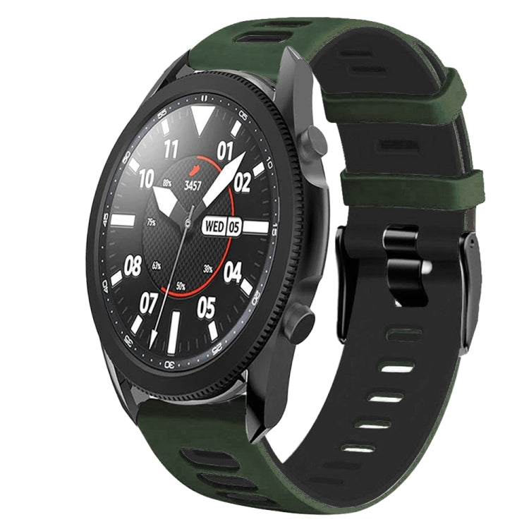 20mm ツートーンシリコーンウォッチバンド、Samsung Galaxy Watch 5 Pro 45mm用、Samsung Galaxy Watch 4 40mm用