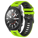 20mm ツートーンシリコーンウォッチバンド、Samsung Galaxy Watch 5 Pro 45mm用、Samsung Galaxy Watch 4 40mm用