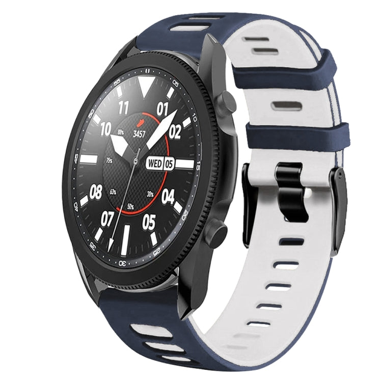 20mm ツートーンシリコーンウォッチバンド、Samsung Galaxy Watch 5 Pro 45mm用、Samsung Galaxy Watch 4 40mm用