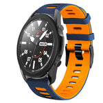 20mm ツートーンシリコーンウォッチバンド、Samsung Galaxy Watch 5 Pro 45mm用、Samsung Galaxy Watch 4 40mm用