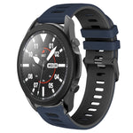 20mm ツートーンシリコーンウォッチバンド、Samsung Galaxy Watch 5 Pro 45mm用、Samsung Galaxy Watch 4 40mm用