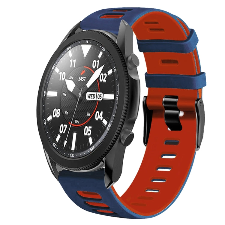 20mm ツートーンシリコーンウォッチバンド、Samsung Galaxy Watch 5 Pro 45mm用、Samsung Galaxy Watch 4 40mm用