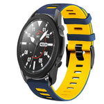 20mm ツートーンシリコーンウォッチバンド、Samsung Galaxy Watch 5 Pro 45mm用、Samsung Galaxy Watch 4 40mm用