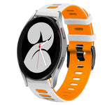 20mm ツートーンシリコーンウォッチバンド、Samsung Galaxy Watch 5 Pro 45mm用、Samsung Galaxy Watch 4 40mm用