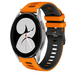 20mm ツートーンシリコーンウォッチバンド、Samsung Galaxy Watch 5 Pro 45mm用、Samsung Galaxy Watch 4 40mm用