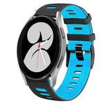 20mm ツートーンシリコーンウォッチバンド、Samsung Galaxy Watch 5 Pro 45mm用、Samsung Galaxy Watch 4 40mm用