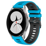 20mm ツートーンシリコーンウォッチバンド、Samsung Galaxy Watch 5 Pro 45mm用、Samsung Galaxy Watch 4 40mm用