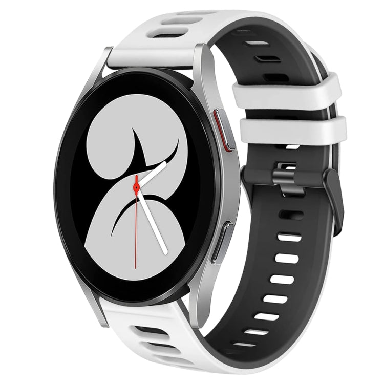 20mm ツートーンシリコーンウォッチバンド、Samsung Galaxy Watch 5 Pro 45mm用、Samsung Galaxy Watch 4 40mm用