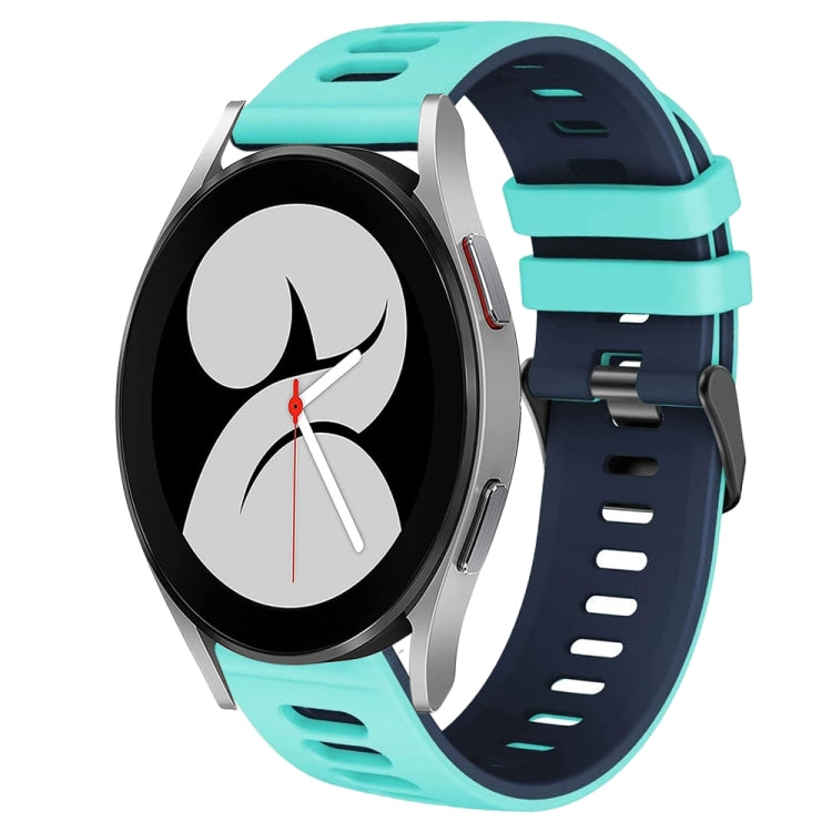 20mm ツートーンシリコーンウォッチバンド、Samsung Galaxy Watch 5 Pro 45mm用、Samsung Galaxy Watch 4 40mm用