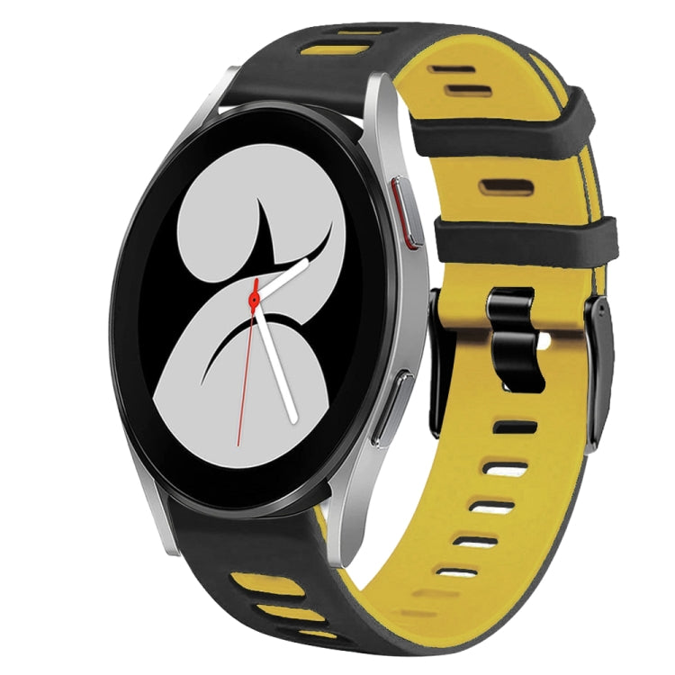 20mm ツートーンシリコーンウォッチバンド、Samsung Galaxy Watch 5 Pro 45mm用、Samsung Galaxy Watch 4 40mm用