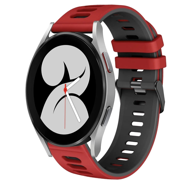 20mm ツートーンシリコーンウォッチバンド、Samsung Galaxy Watch 5 Pro 45mm用、Samsung Galaxy Watch 4 40mm用