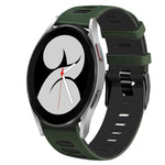 20mm ツートーンシリコーンウォッチバンド、Samsung Galaxy Watch 5 Pro 45mm用、Samsung Galaxy Watch 4 40mm用