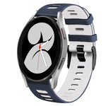 20mm ツートーンシリコーンウォッチバンド、Samsung Galaxy Watch 5 Pro 45mm用、Samsung Galaxy Watch 4 40mm用