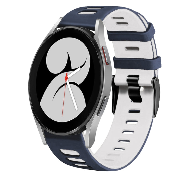 20mm ツートーンシリコーンウォッチバンド、Samsung Galaxy Watch 5 Pro 45mm用、Samsung Galaxy Watch 4 40mm用