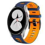 20mm ツートーンシリコーンウォッチバンド、Samsung Galaxy Watch 5 Pro 45mm用、Samsung Galaxy Watch 4 40mm用