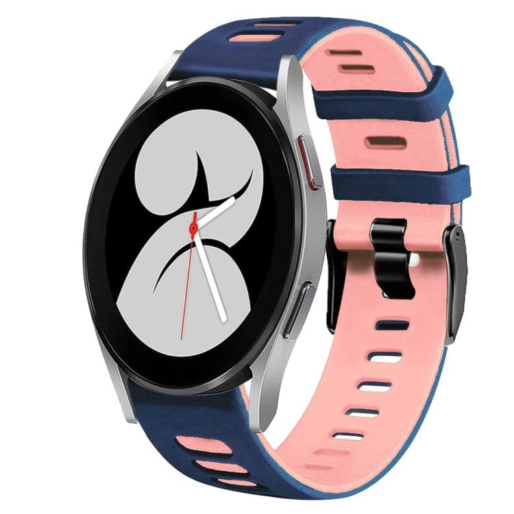 20mm ツートーンシリコーンウォッチバンド、Samsung Galaxy Watch 5 Pro 45mm用、Samsung Galaxy Watch 4 40mm用