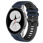 20mm ツートーンシリコーンウォッチバンド、Samsung Galaxy Watch 5 Pro 45mm用、Samsung Galaxy Watch 4 40mm用