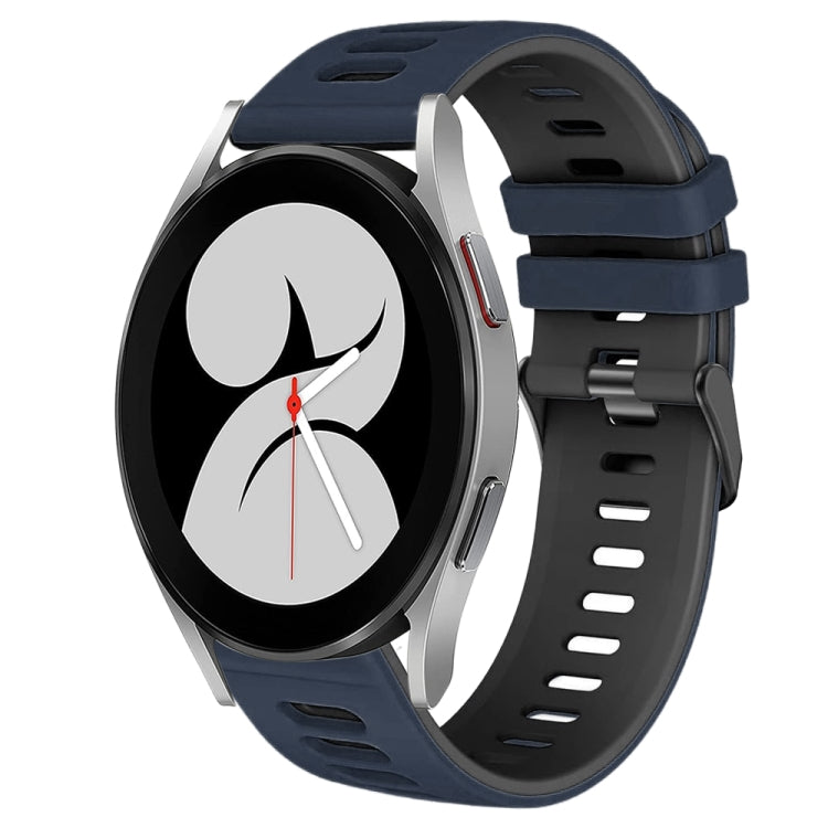 20mm ツートーンシリコーンウォッチバンド、Samsung Galaxy Watch 5 Pro 45mm用、Samsung Galaxy Watch 4 40mm用