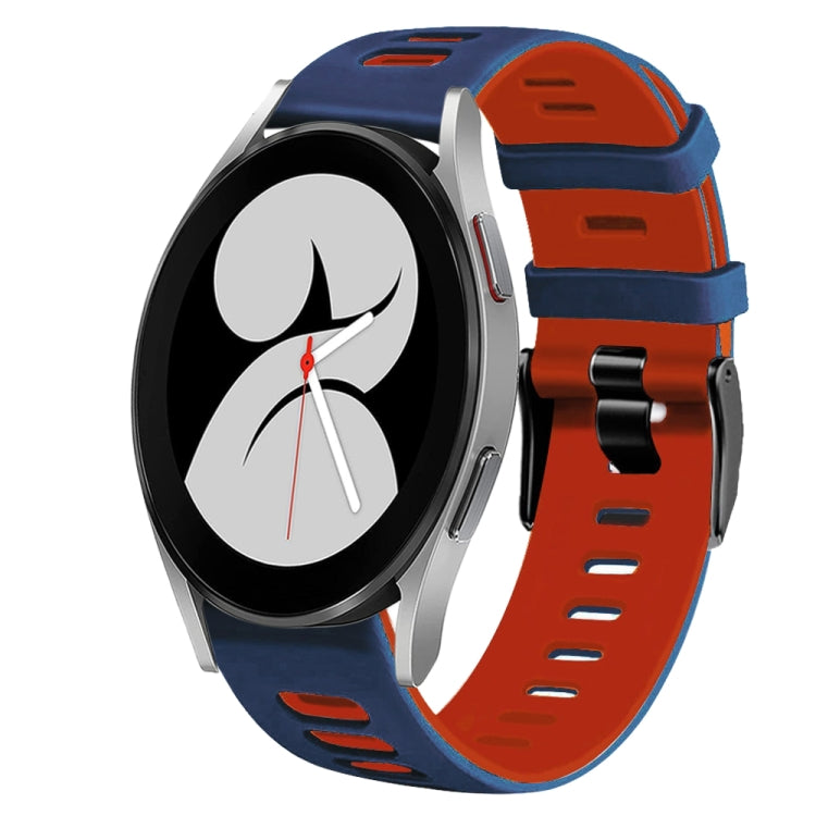 20mm ツートーンシリコーンウォッチバンド、Samsung Galaxy Watch 5 Pro 45mm用、Samsung Galaxy Watch 4 40mm用