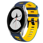 20mm ツートーンシリコーンウォッチバンド、Samsung Galaxy Watch 5 Pro 45mm用、Samsung Galaxy Watch 4 40mm用