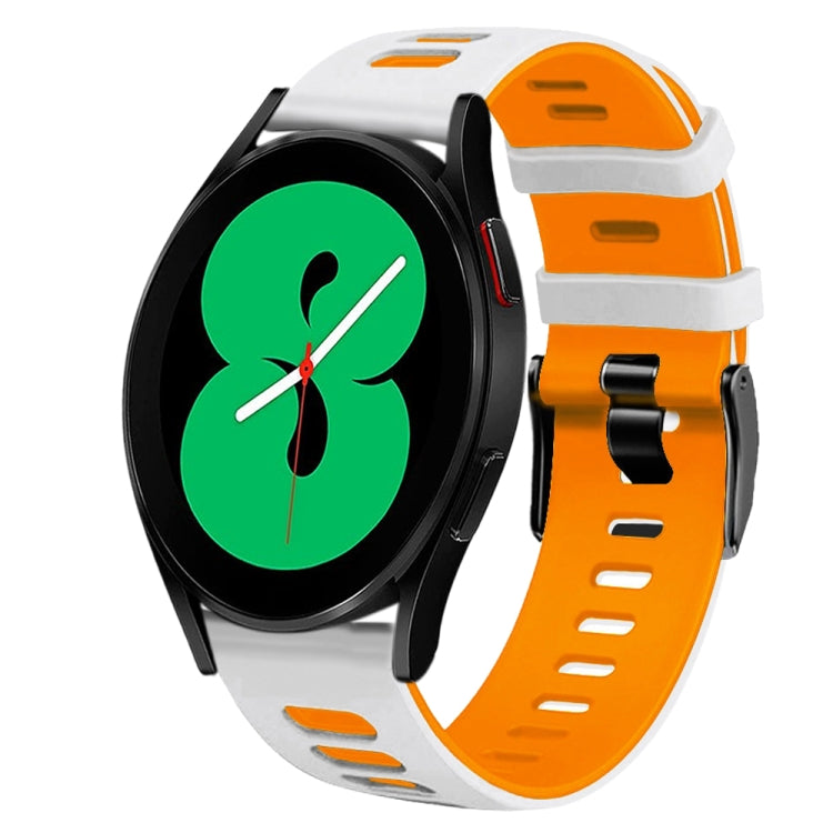 20mm ツートーンシリコーンウォッチバンド、Samsung Galaxy Watch 4 44mm用、Samsung Galaxy Watch 4 Classic 46mm用