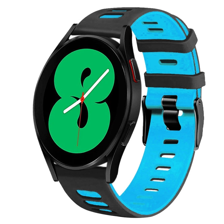 20mm ツートーンシリコーンウォッチバンド、Samsung Galaxy Watch 4 44mm用、Samsung Galaxy Watch 4 Classic 46mm用