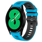 20mm ツートーンシリコーンウォッチバンド、Samsung Galaxy Watch 4 44mm用、Samsung Galaxy Watch 4 Classic 46mm用