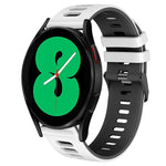 20mm ツートーンシリコーンウォッチバンド、Samsung Galaxy Watch 4 44mm用、Samsung Galaxy Watch 4 Classic 46mm用